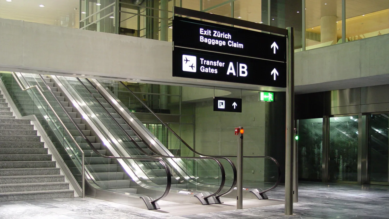 image Système d'orientation à l'aéroport de Zurich