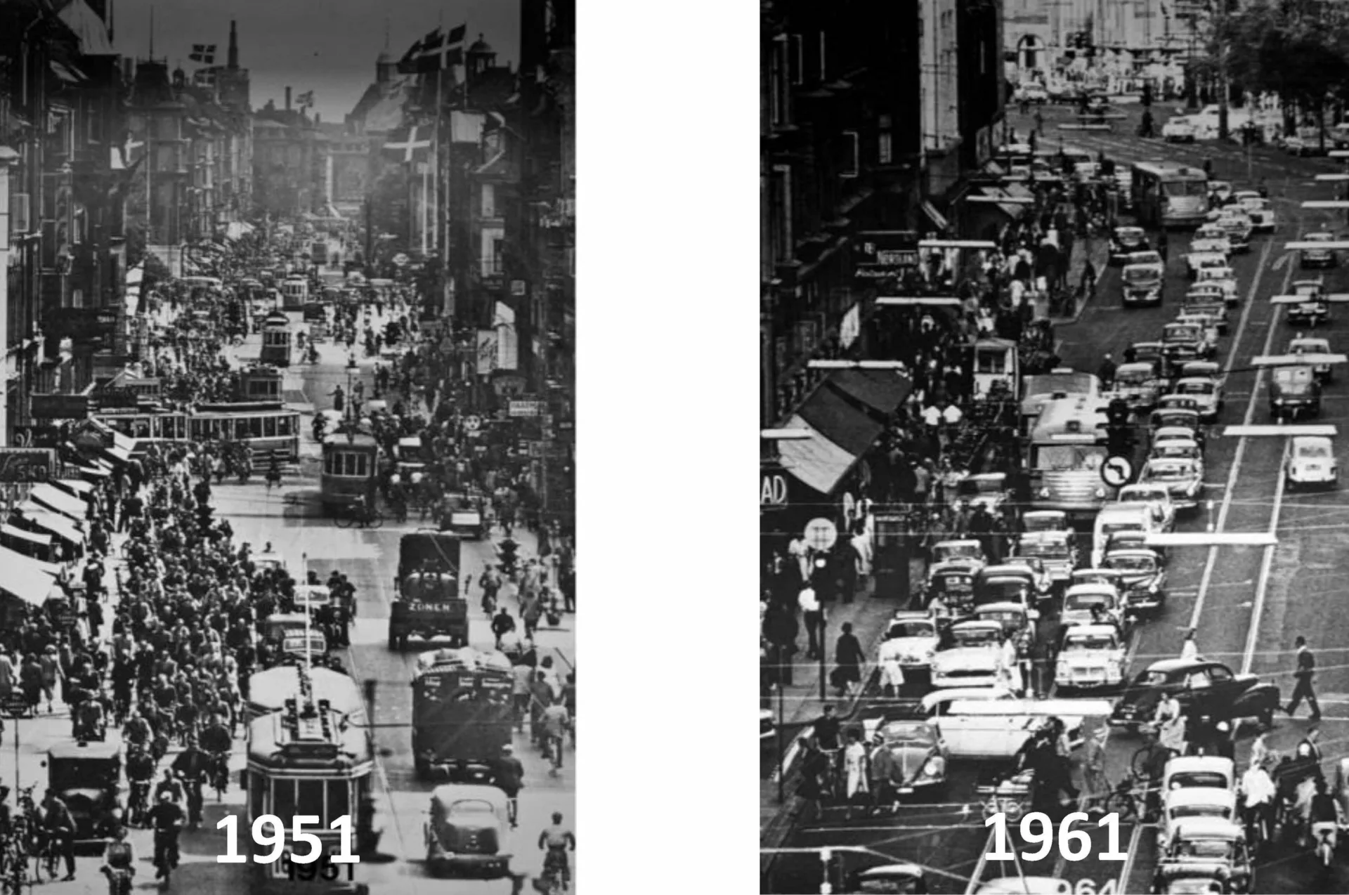 Kopenhagen 1951 und 1961